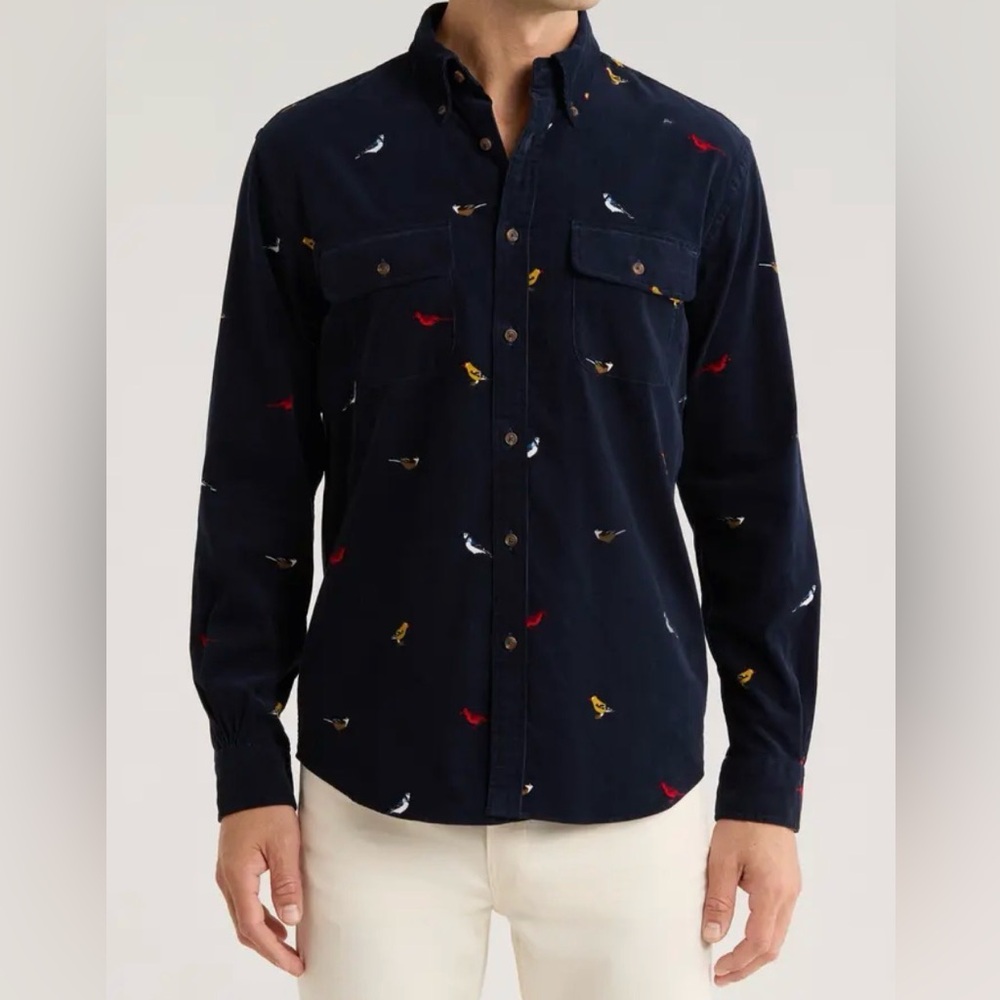 Brooks Brothers Bird Print Button-Up Shirt